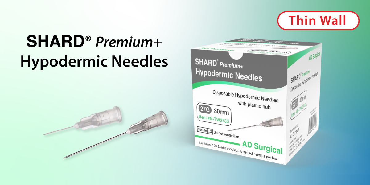 SHARD Premium Hypodermic Needles AD Surgical